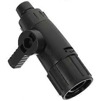Aquarium Filter Hose Valves Control Water Flow with Black ABS Plastic