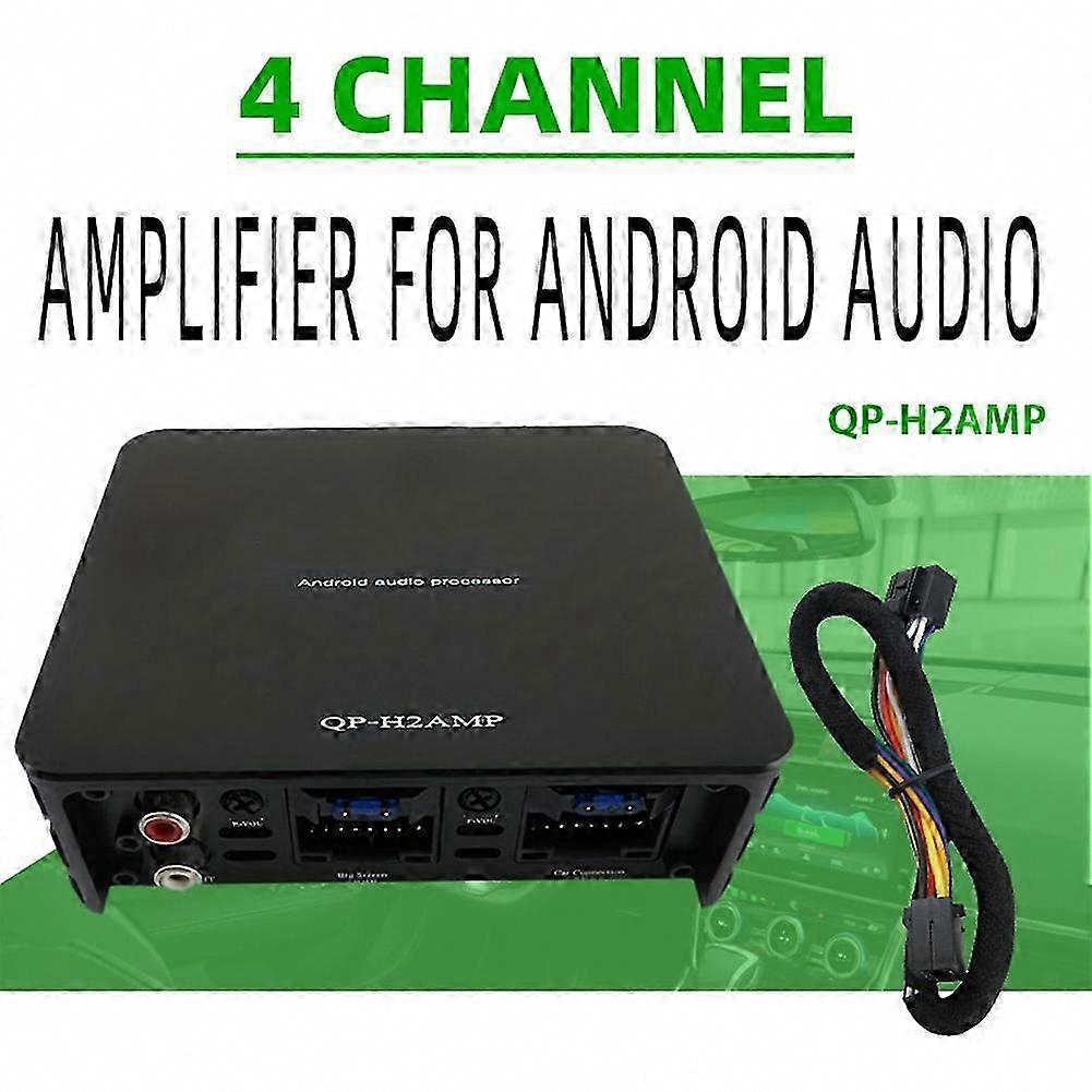 4-Way DSP Amplifier, Intelligent Digital Signal Processor, Lossless Audio Upgrade, Compatible with Android Systems & Large Screen