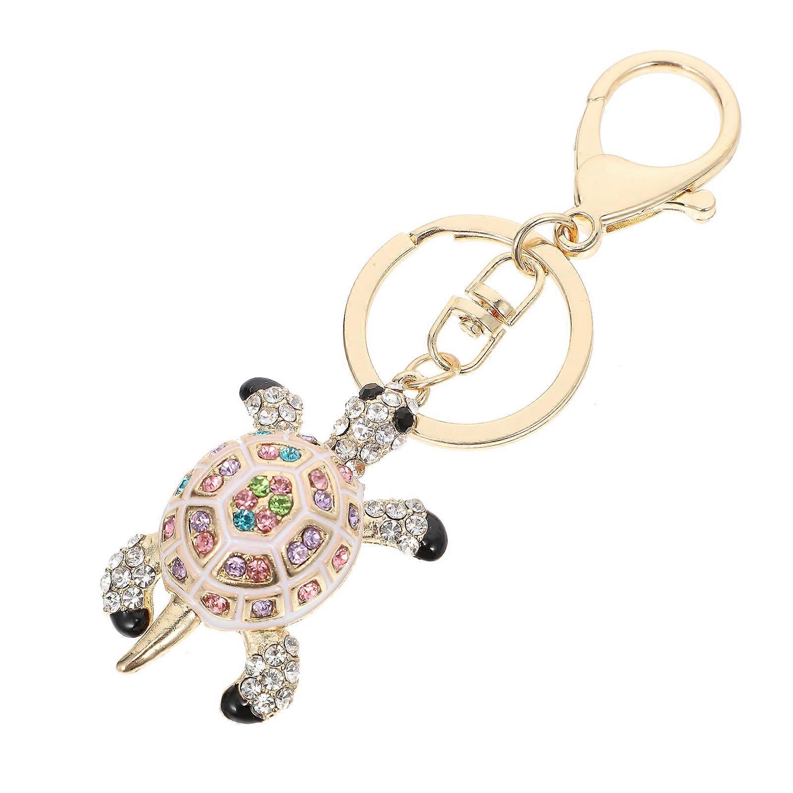Metal Turtle Keychain Diamond Design for Decor 1Pcs Keychain