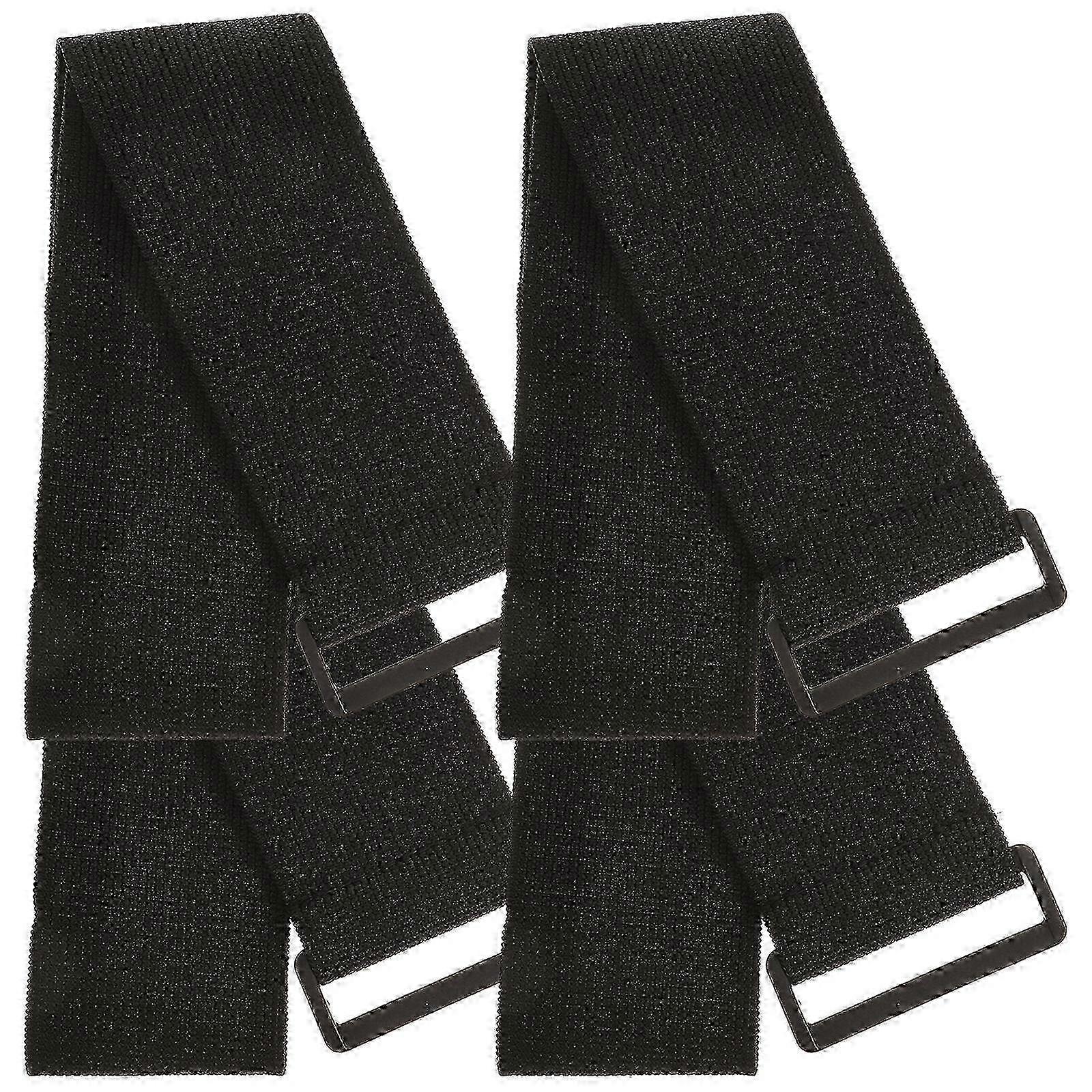 4pcs Reusable Elastic Hook and Loop Straps Multipurpose Cinch Straps