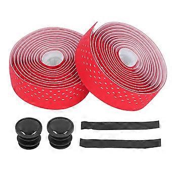 2pcs Road Bike Handlebar Tapes Bike Bar Tape Anti Slip Cycling Handle Wraps for Comfortable Ride RedYMQX)