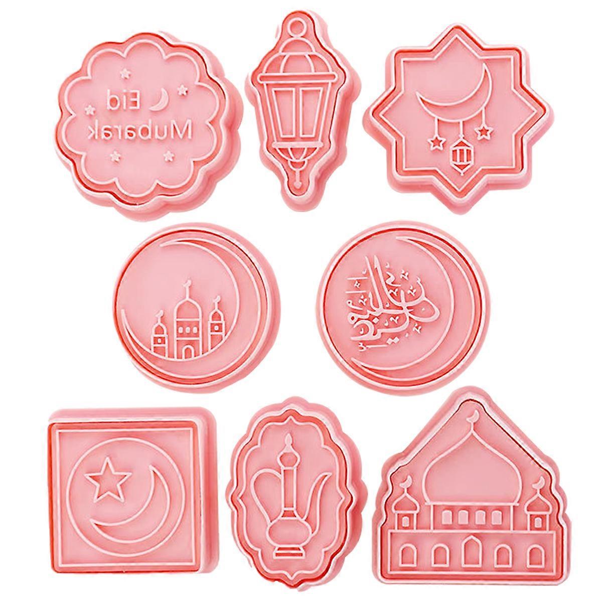 Eid Mubarak 3D Cookie Cutters Ramadan Baking Set