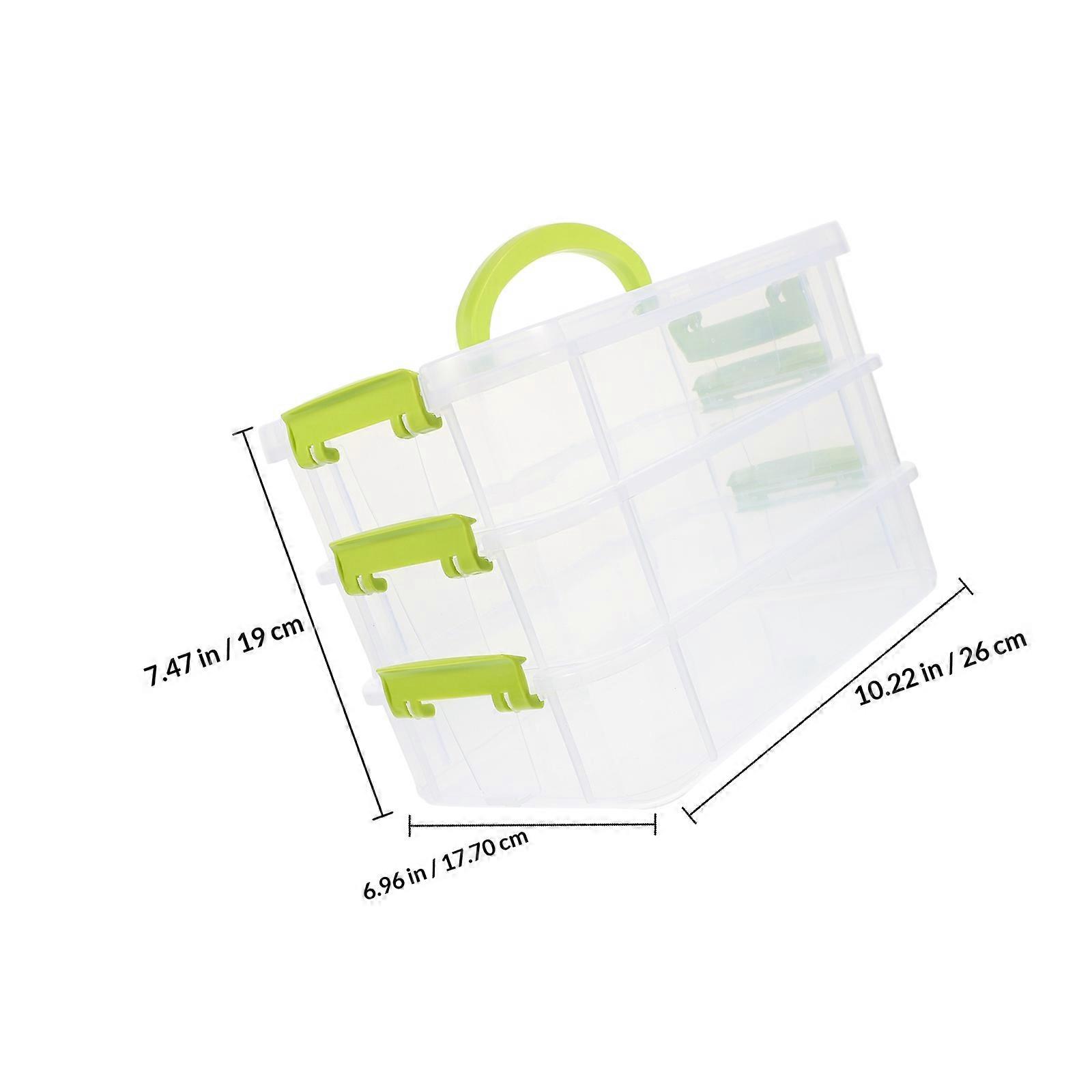 Storage Bin Creative Carry Box for Kitchen Use 3-Tiers Storage Case
