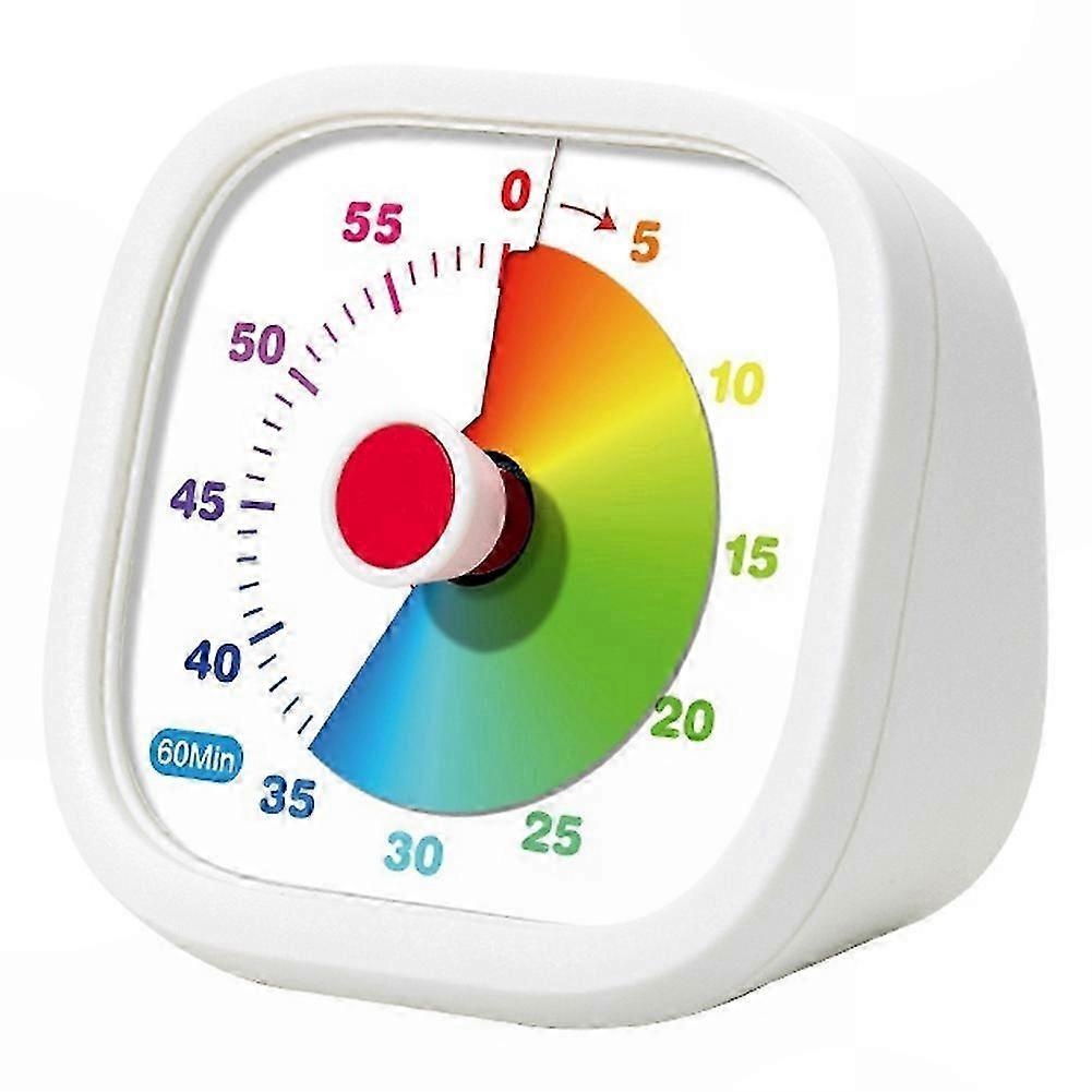 Visual Countdown Timer for Kids, Adults & Kitchen Use | 60-Minute Silent Timer with Protective Case