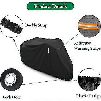 Waterproof Black Tricycle & Electric Tricycle Cover, Bike Cover for Outdoor Recumbent Trike, Size: 75" L x 30" W x 44" H