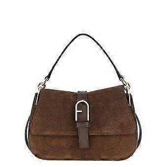 Furla Brown Calfskin Handbag