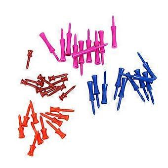 20x Mixed Plastic Castle Golf T-Shirt 40 Pack with Height Control