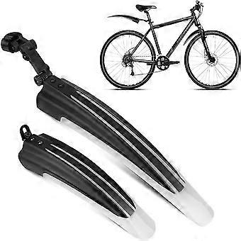 Bike fender set, 2 pieces, adjustable front and rear, suitable for 20-27 inch bicycles.