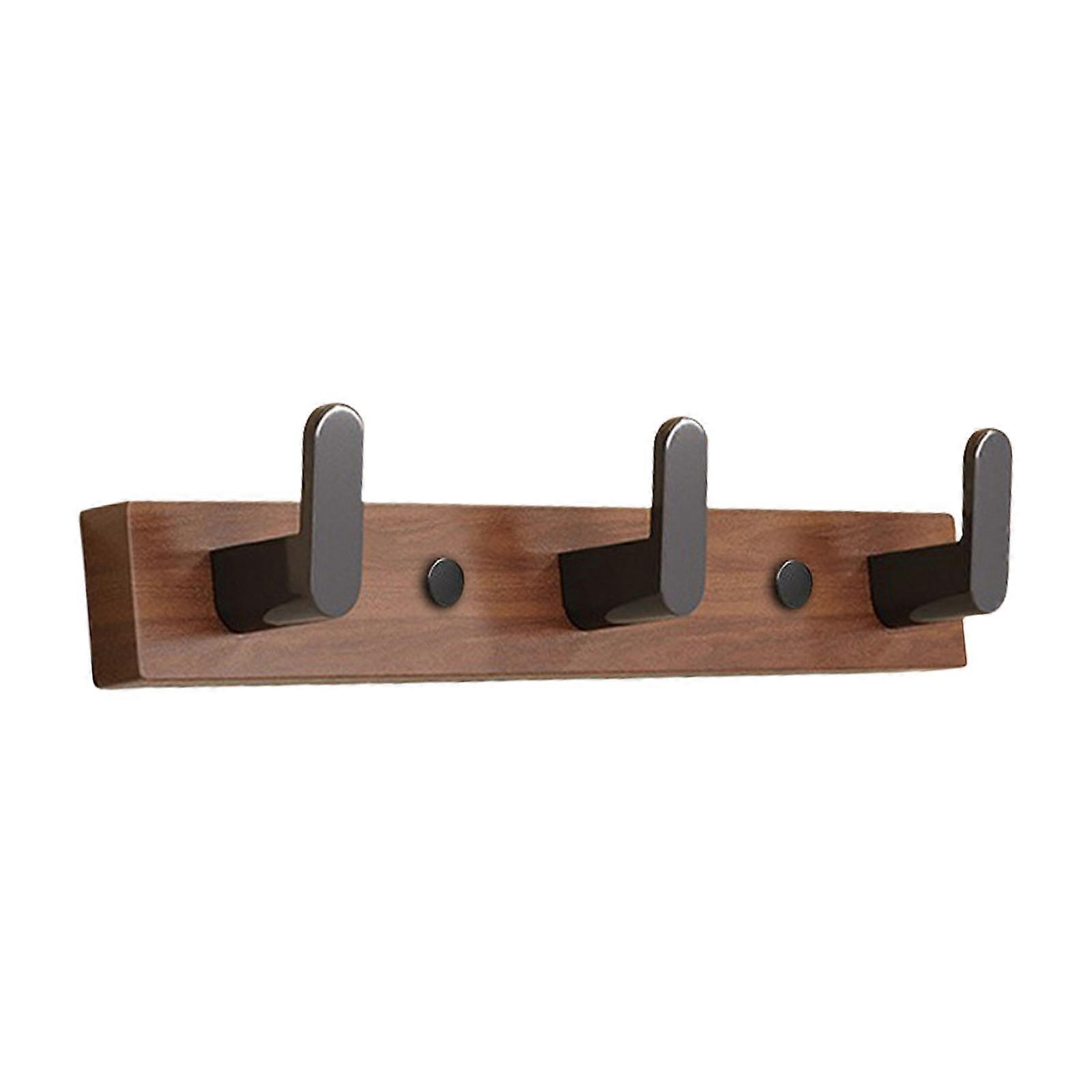 Minimalist Walnut Wall Hook Set