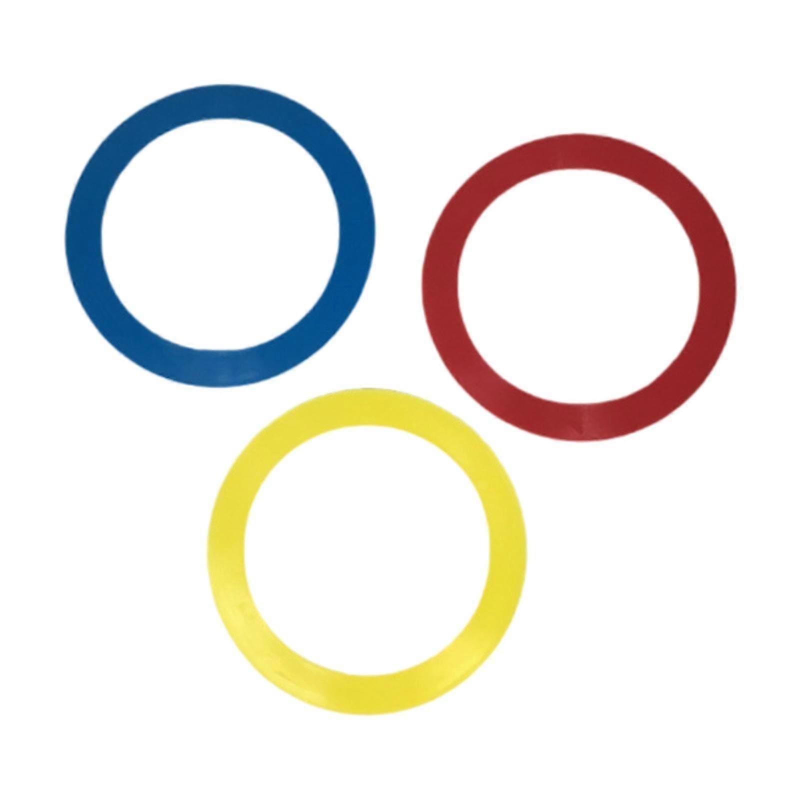3x Circus Rings Acrobatic Hand Skill Props Compatible with Beginners Practice Training Stage Performance