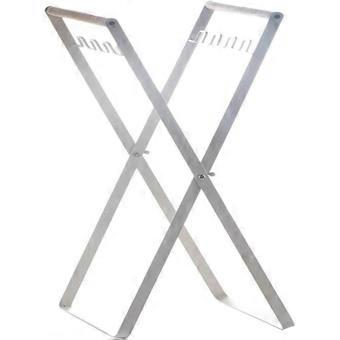 Folding Garbage Bag Rack Holder Compatible with X-type Metal Trash Stand for Home Use