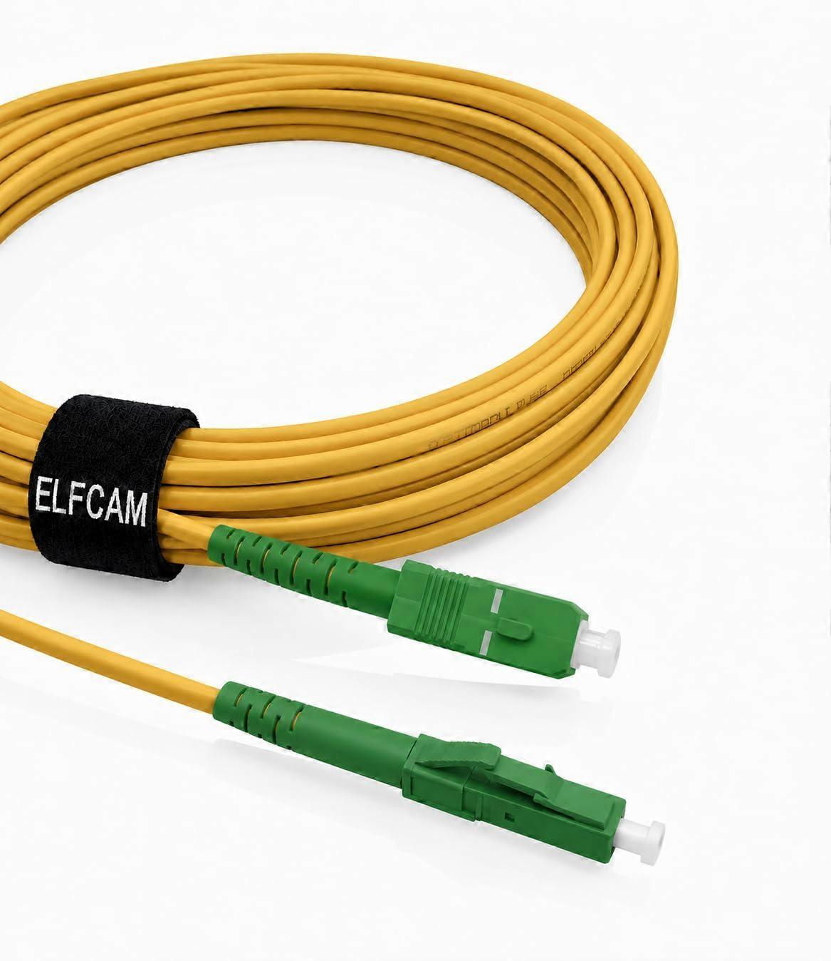 10m Glasvezelkabel SC/APC naar LC/APC Singlemode Simplex LSZH