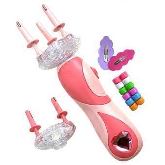 Automatic Hair Braider and Hair Twisting Tool for Kids, Cordless Electric Braiding Kit with Clips