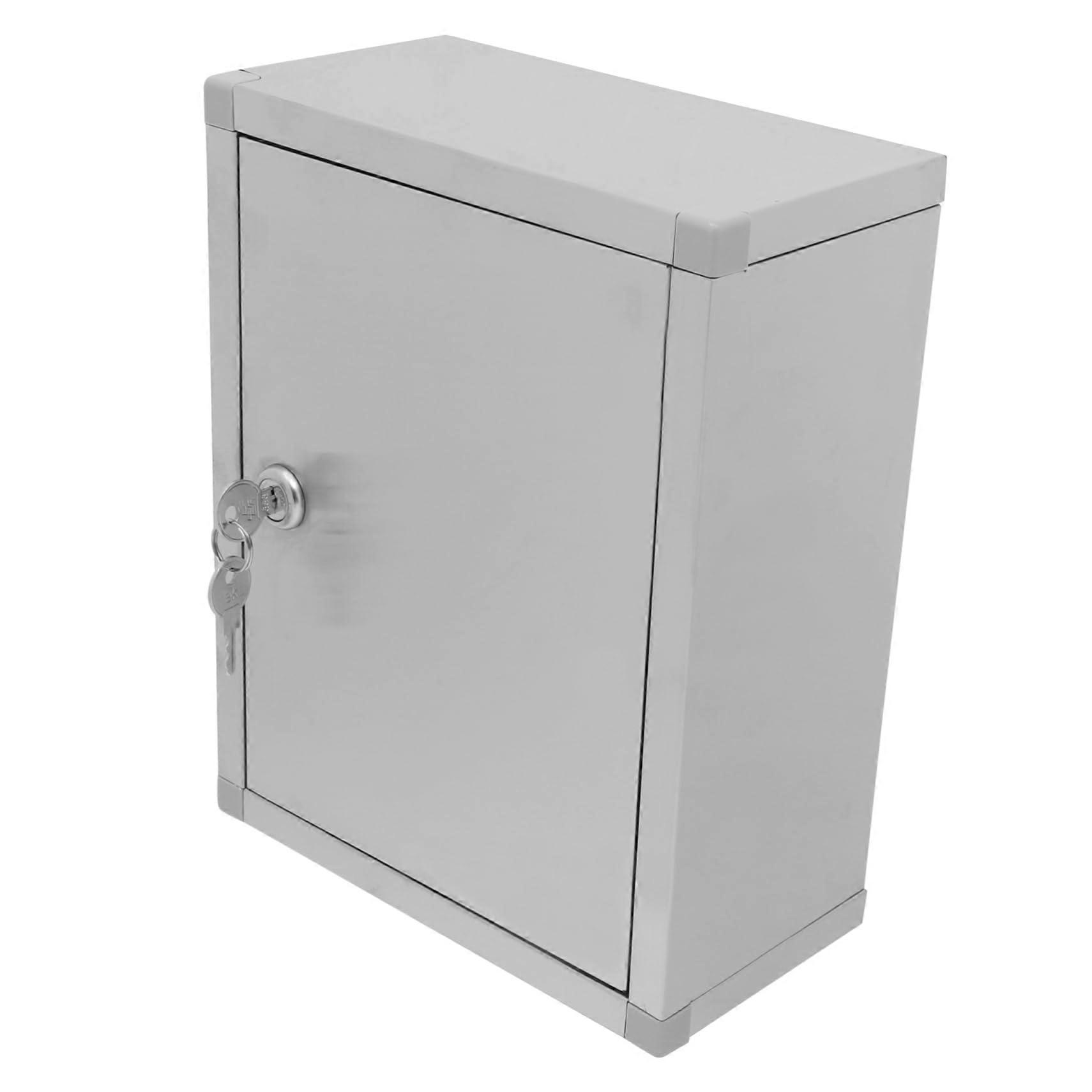 Wall Mount Lock Box with Secure Locking Design, Large Capacity for Mail, Donations and Voting Use