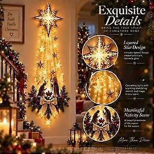 Nativity-Themed Lit Wall Ornament