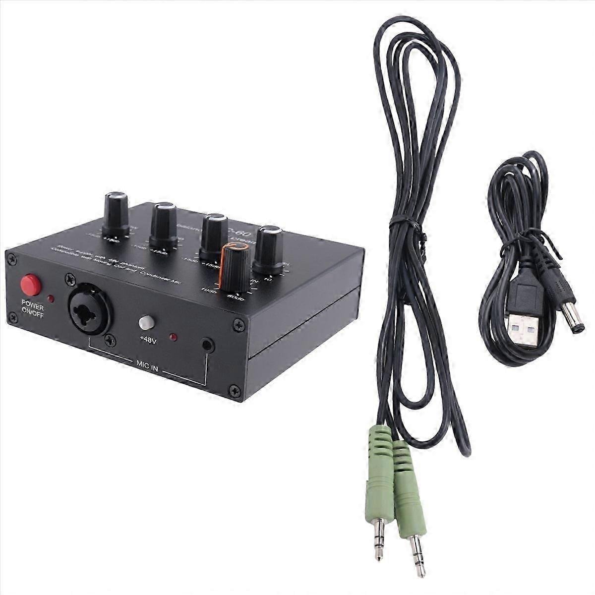 Microphone Preamplifier with DC Cable and 3.5mm Cable core