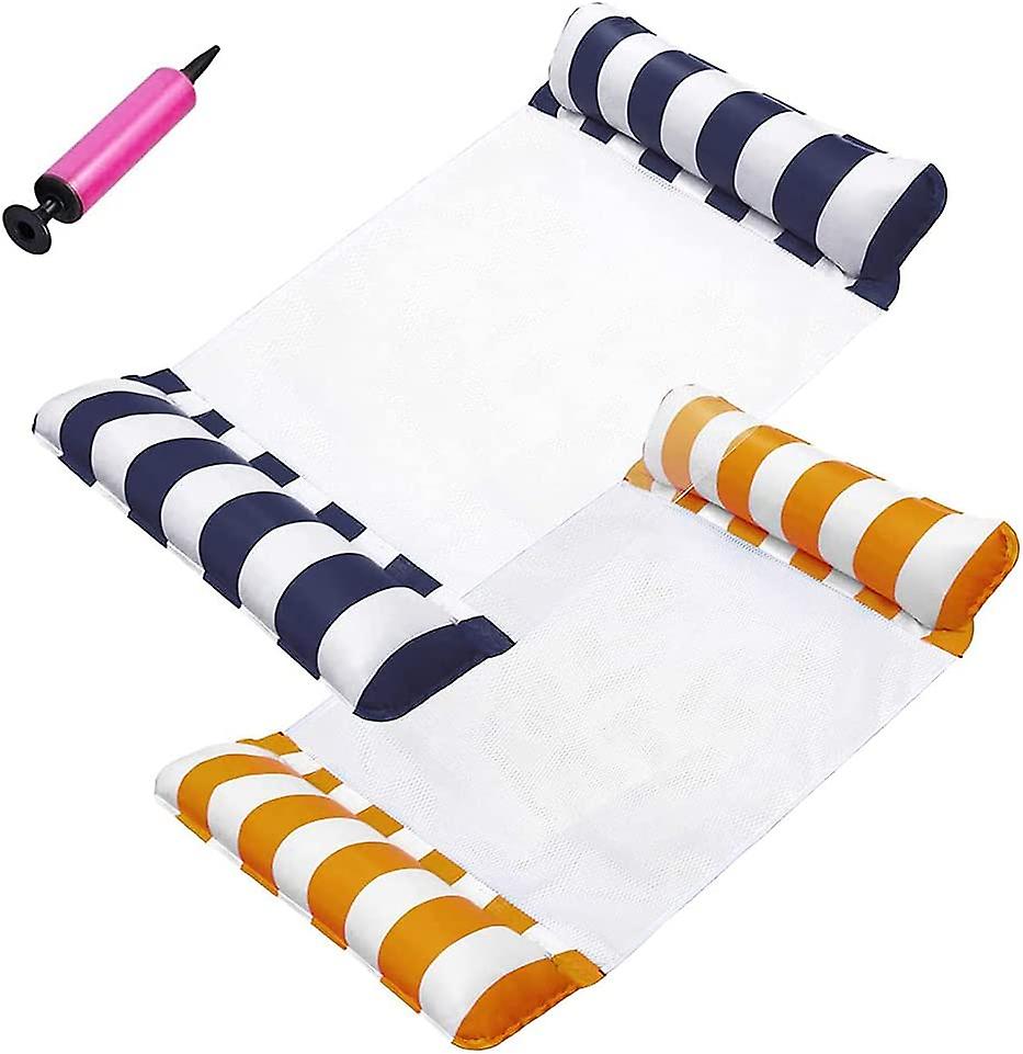 4-in-1 Hammock Inflatable Pool Float, Multi-Purpose Pool Hammock Lounge Chair, SaddleDrifterHammock Pool Chair , Portable Water Hammock