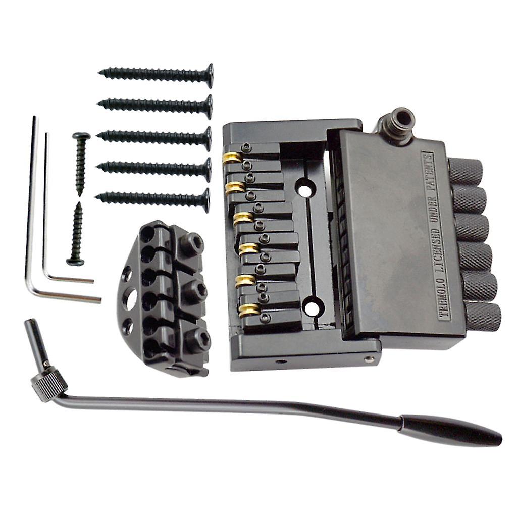 A Set 6 String Removable Headless Electric Guitar Bridge Tailpiece