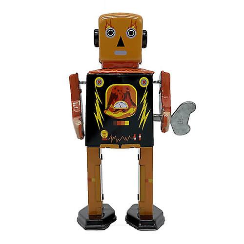 VOLCANO Adorable Mr. and Mrs. Tin Robot Toy 15cm Tall Ages Three Years and Up