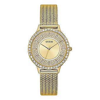 Guess Uhren Damen Soiree Analog Damen Quarzuhr mit Edelstahlarmband GW0402L2