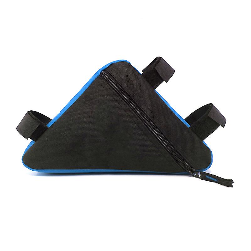 Bicycle Cycling Bag Front Tube Frame Zipper Triangular Pouch Holder for Mobile Phone Keys