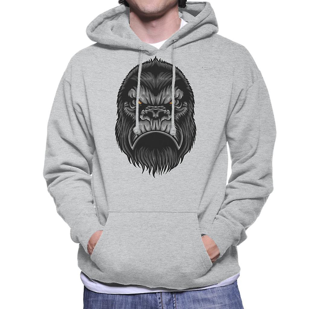Gorilla hlava muži ' s tričko s kapucí