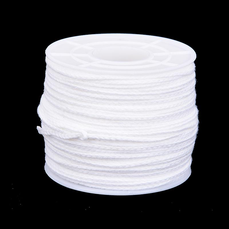 61m X 2.5mm Spool Of Cotton Square Braid Candle Wicks Core For Candle Making