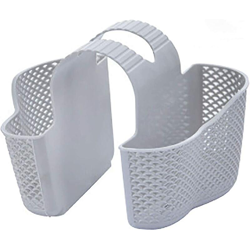 Gray Kitchen Sponge Holder Organizer Double-Sink Bathroom Soap Holder