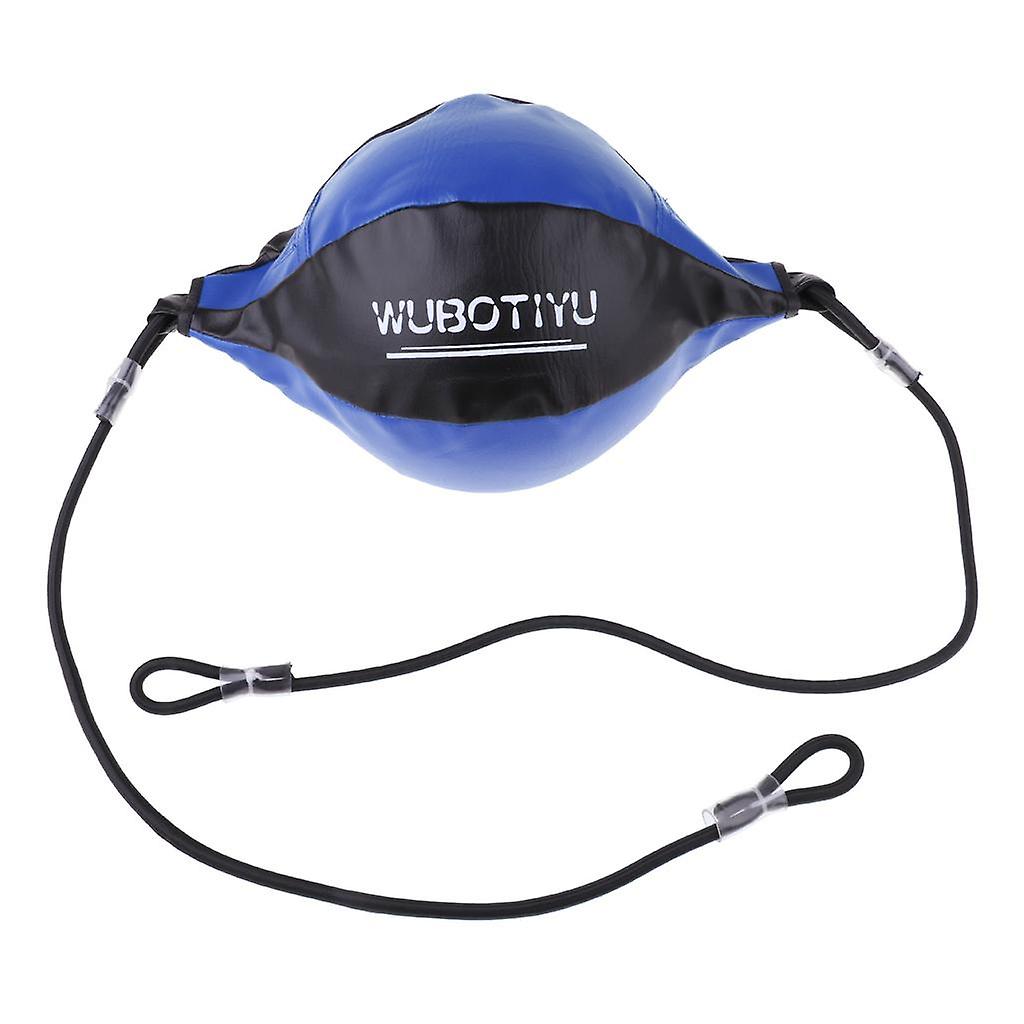 Double End Boxing Speed Dodge Training Ball Punching Sparring Bag Blue