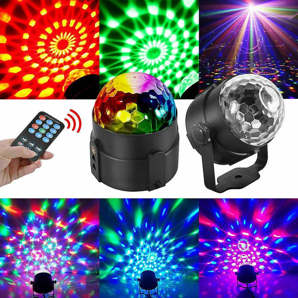 Usb Led Disco Lights Rgb Ball Party Strobe Effect Lamp Remote Sound Activated