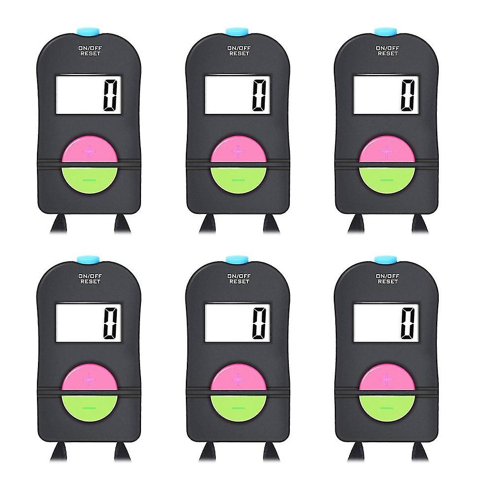 6pcs Digital Hand Counter Golf Counter Electronic Plus/minus Manual Clicker