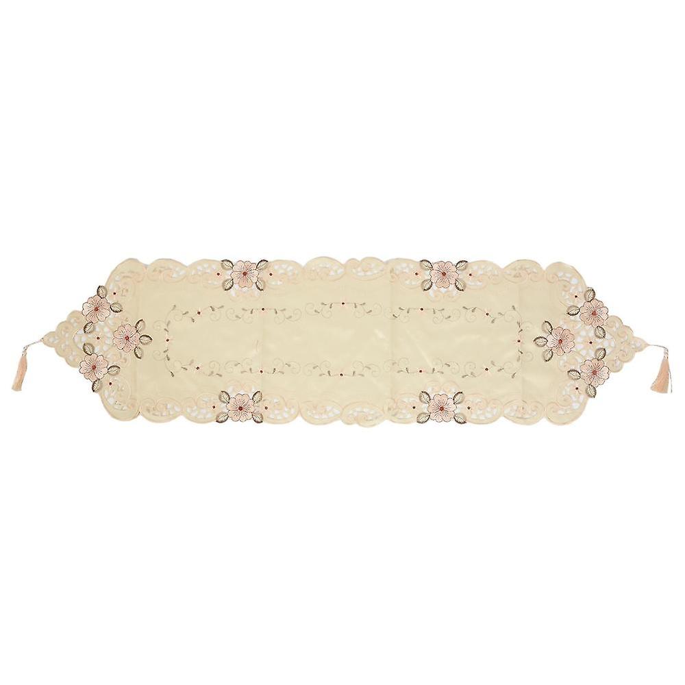 New Table Runner Embroidered Floral Table Cloth Pattern:#2 Flower Size:40x150cm