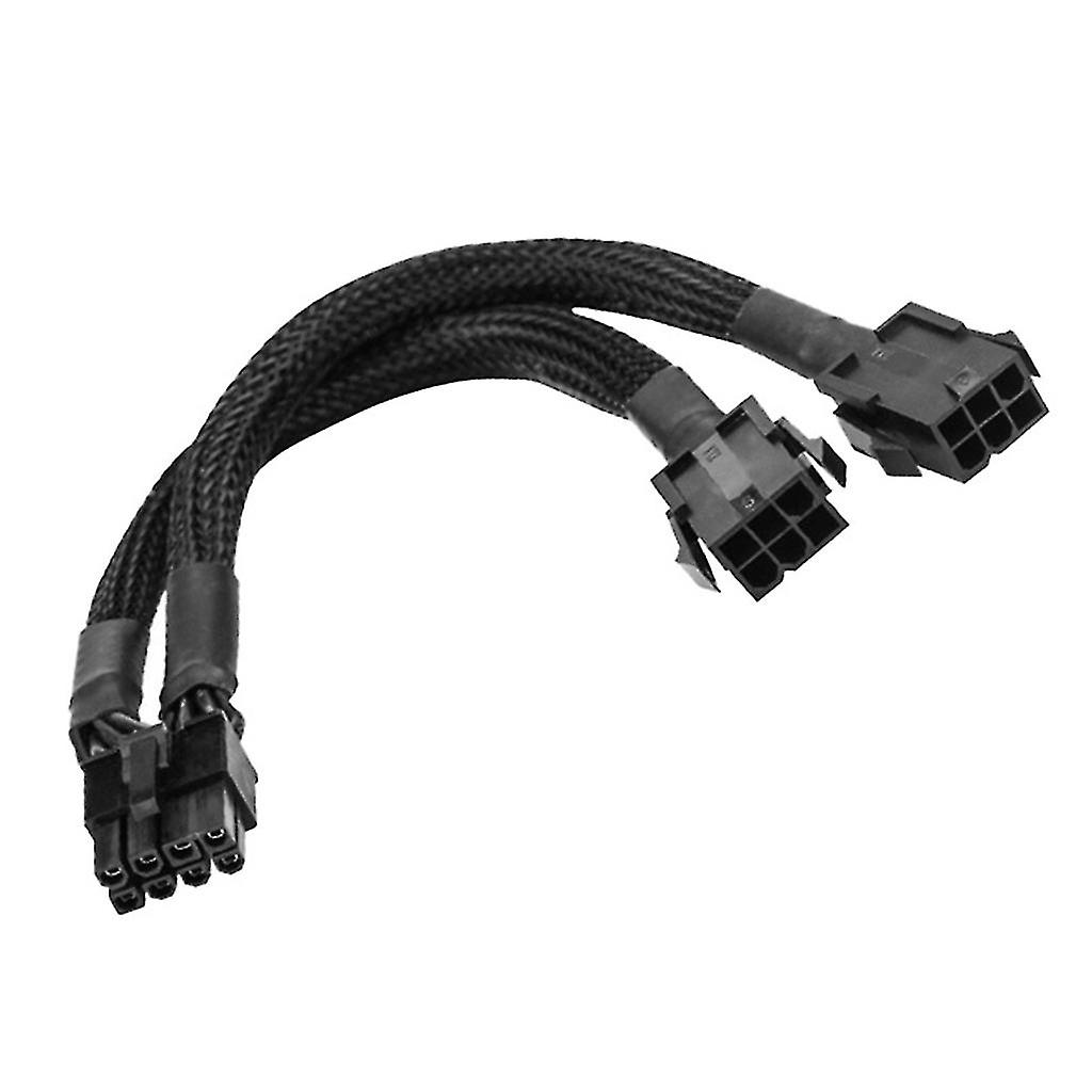 Adaptateur de câble 8 broches mâle vers double 6 broches femelle, câble GPU double 6 broches vers 8 broches, 20 cm