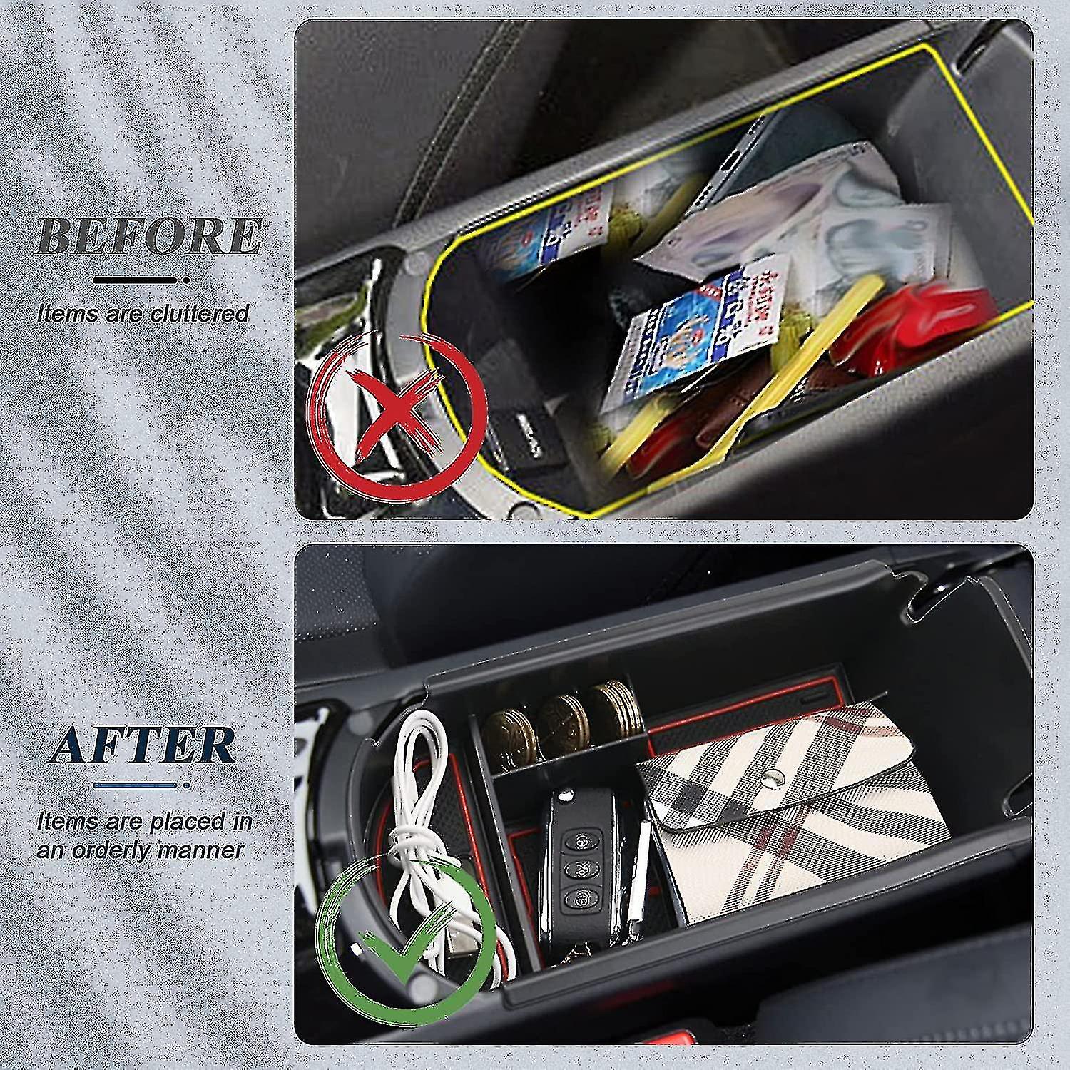 Z.MYUKI]Focus ST Line Bracciolo Vassoio Organizer per Ford Focus MK4