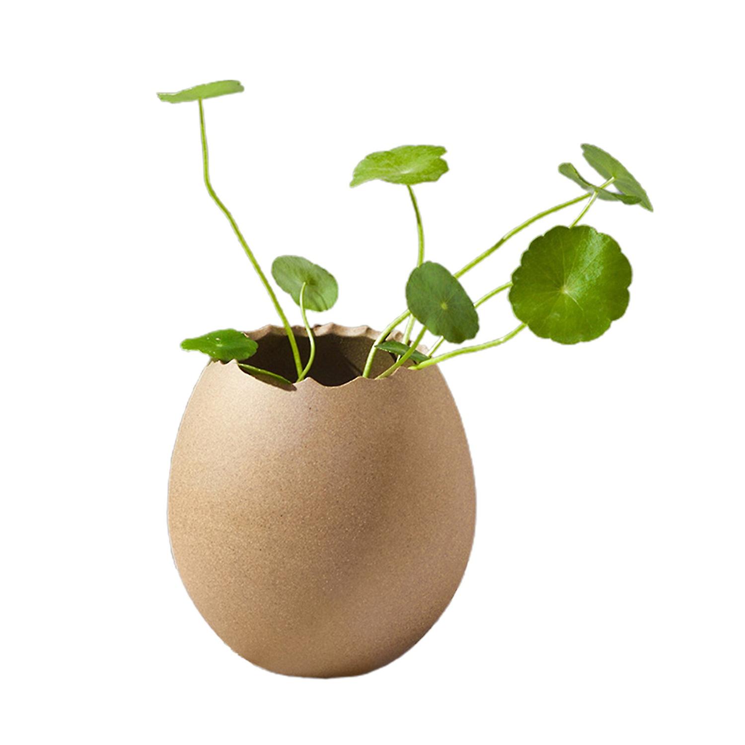Handmade Eggshell Ceramic Vase, Suitable for Various Settings