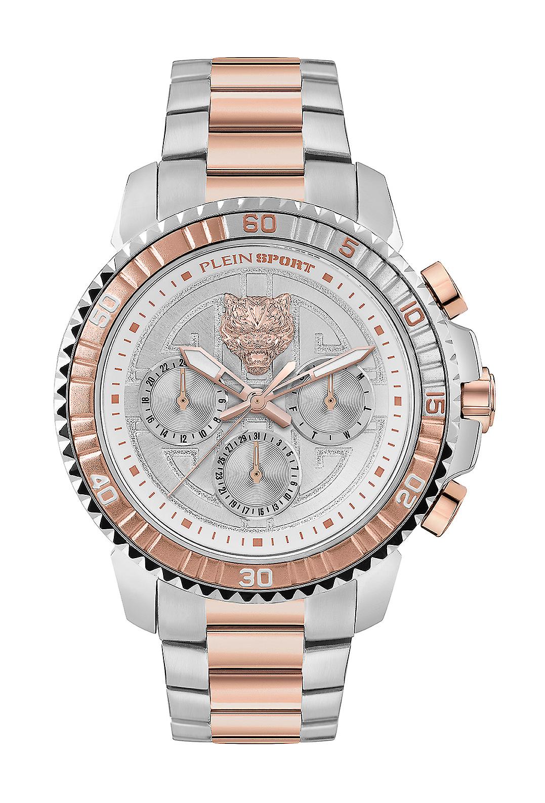 Plein Sport 男士手表多功能模拟石英 POWERLIFT PSPBA1023不锈钢