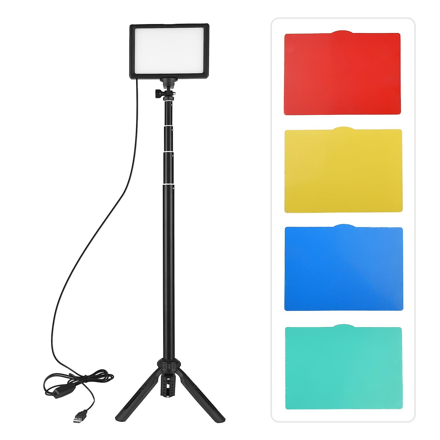 Andoer USB LED Video Light Kit Photography Lighting 3200K-5500K 120pcs Beads 14-level Dimmable with