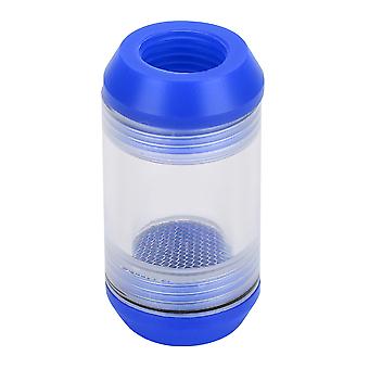 For XHDIY Colorful PETG Filter for Water Cooling Dual Internal Joint G1/4 1/4inch Thread(Blue)