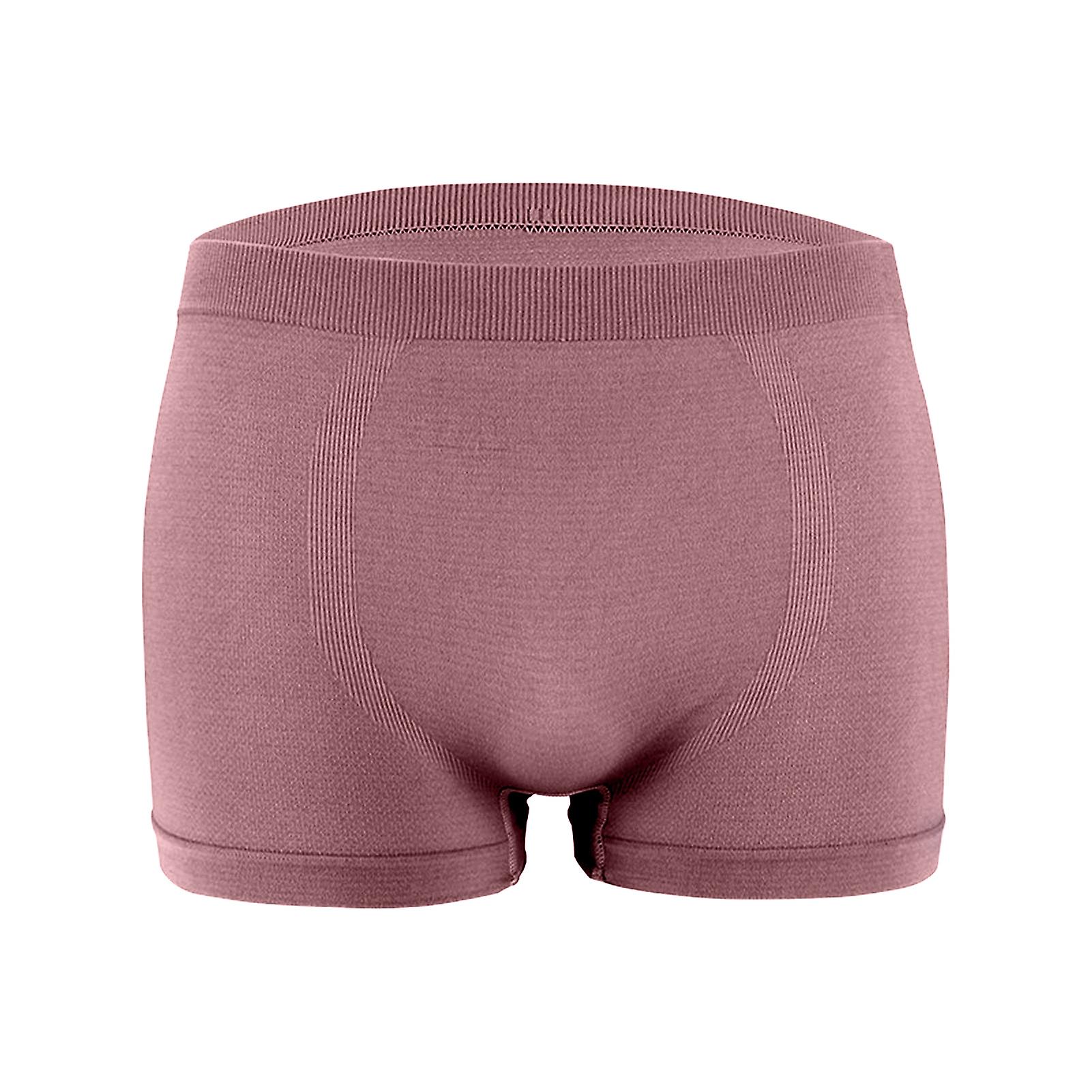 Men Boxers Elastic Solid Color Mid Waist Breathable U Convex Anti-septic Underwear Bulge Pouch Men Underpants Inner Wear Clothes