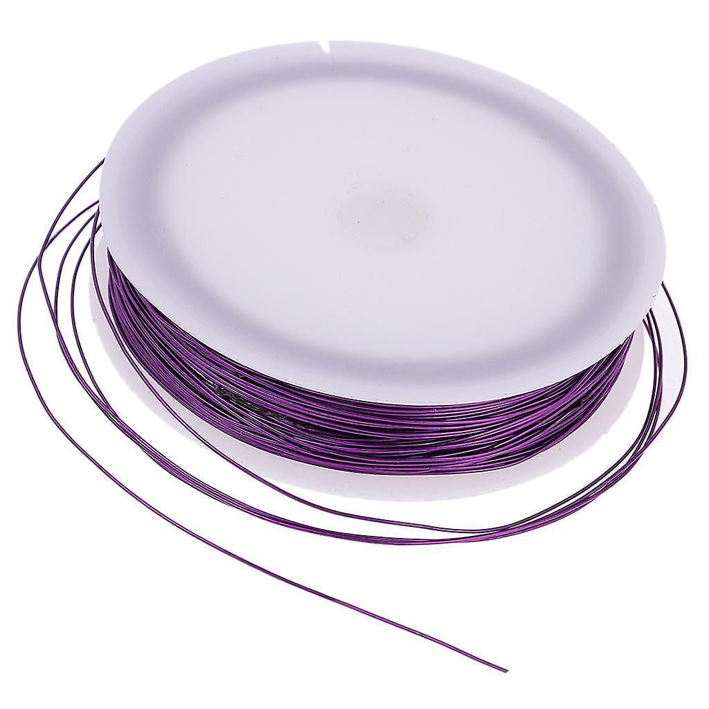 40m jerntråd tynn jernlinje for DIY modellbygging og binding lilla