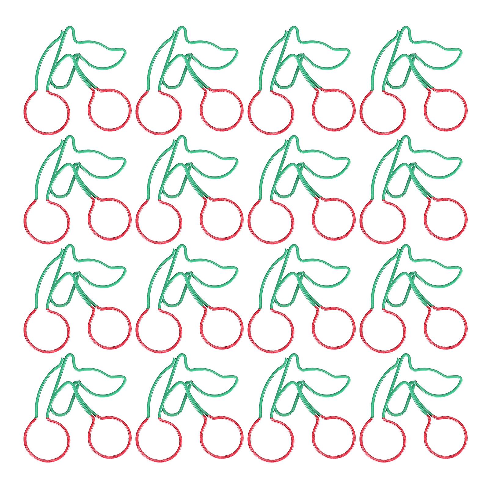 20Pcs Fruit-Shaped Paper Clips: Bookmarks and Planner Clips for School Supplies