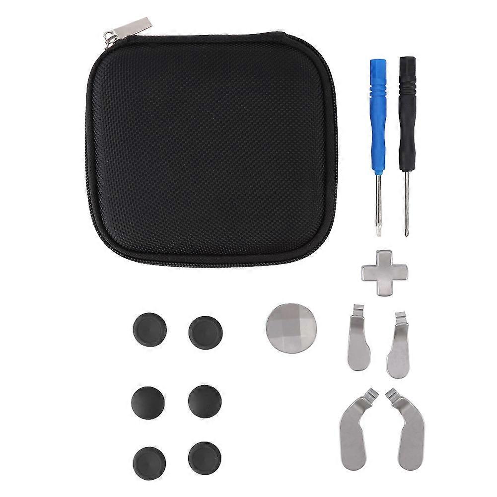 14PCS/Set Handle Buttons Replace Kit Controller Key for XBOX ONE ELITE/ PS4 / Switch(Black)