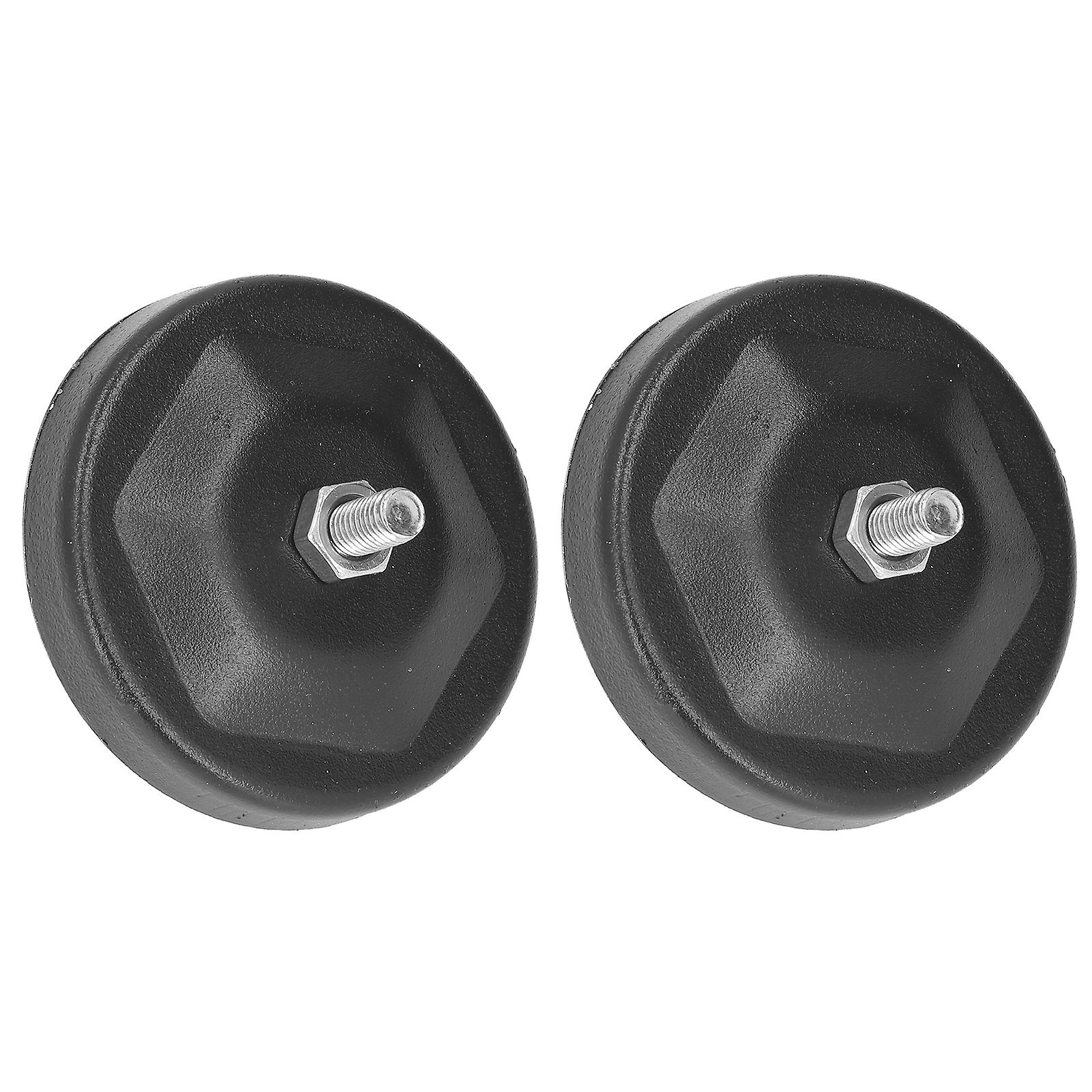 2 Pack Magnetic Mounting Bracket Anti-Scratch Non-Destructive Installation Black Universal for LED Light Bar Work Light