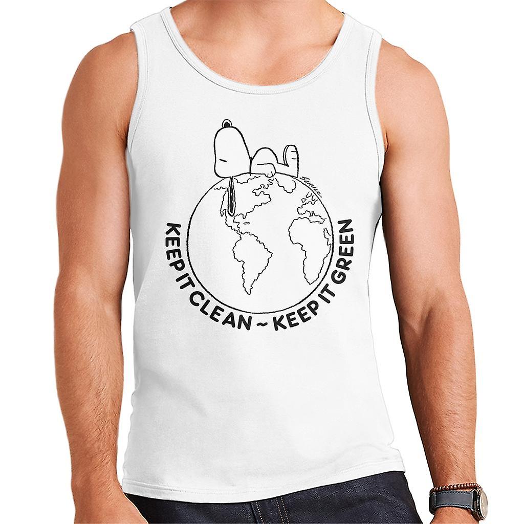 Peanuts Snoopy Lying Down On Earth Men's Vest