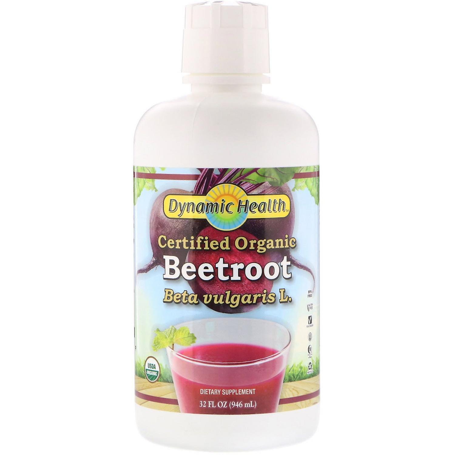 Dynamic Health Laboratories, Certified Organic Beetroot, 32 fl oz (946 ml)