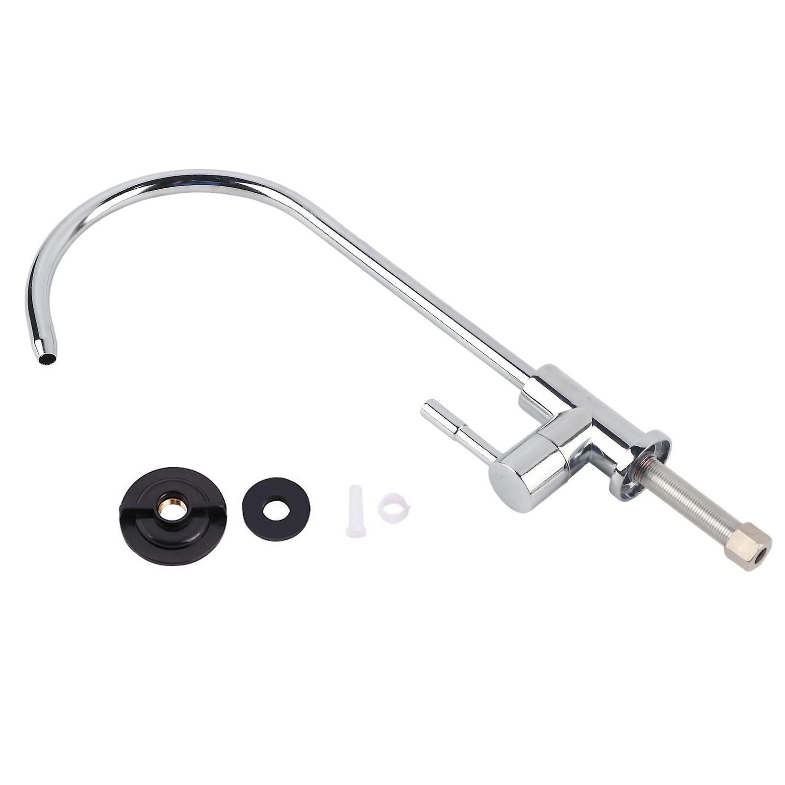 Robinet d'évier de cuisine en alliage de zinc 1/4'', filtre à eau potable à osmose inverse chromé