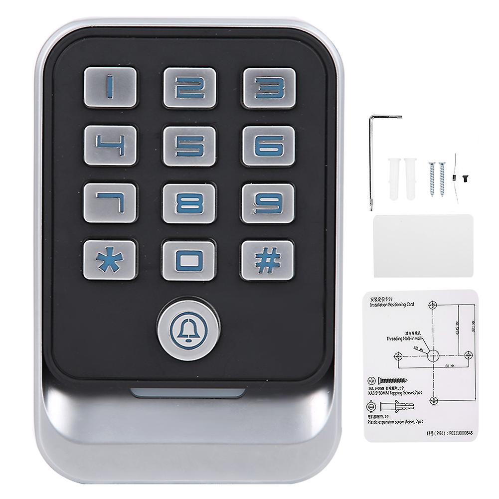 13.56MHz RFID Access Controller Password Card Reader Unlock Wiegand26/34 IP67 Waterproof Backlit Keyboard