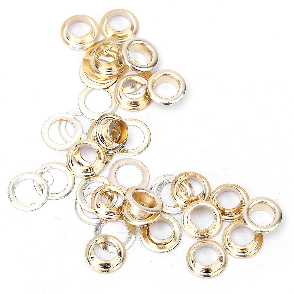 Messing stoff maljer, anti-rust, gull, 8mm