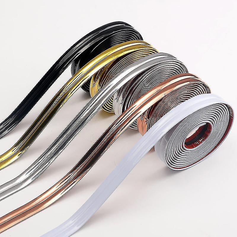 قوالب ذاتية اللصق 10 م ، شريط شبك مرن ، شريط نهاية PVC ، حافة بلاط الحائط وديكور الزاوية