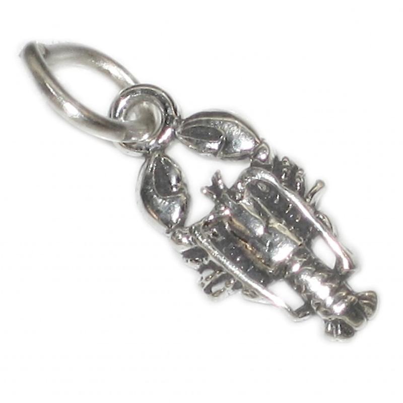 Lobster Tiny Sterling Silver Charm .925 X 1 Shellfish Lobsters Charms